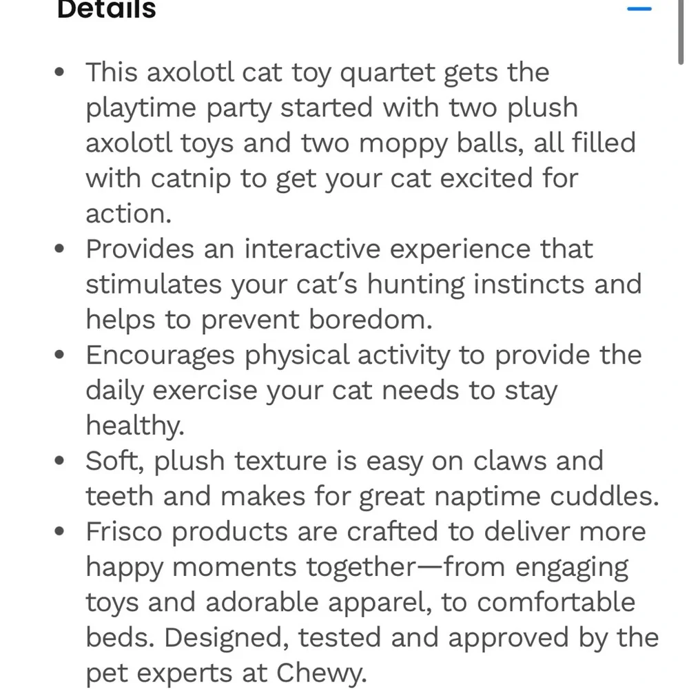 🆕 Frisco | Axolotl Variety Pack Cat Toy with Catnip, 4-Pack